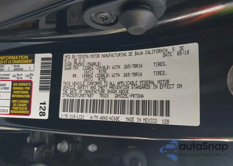 2018 Toyota Tacoma Trd Off Road from USA, damaged, VIN 3TMAZ5CN7JM077607